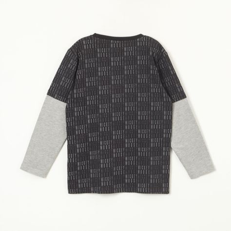 Polera Manga Larga Niño Mickey Letters Negro Disney-2