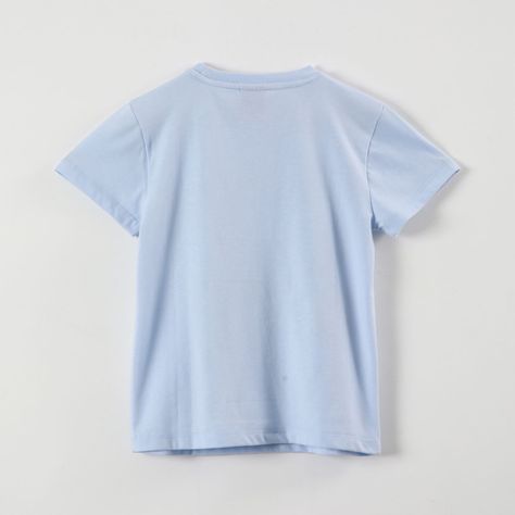 Polera Manga Corta Niña Lilo y Sitch Celeste Disney-4