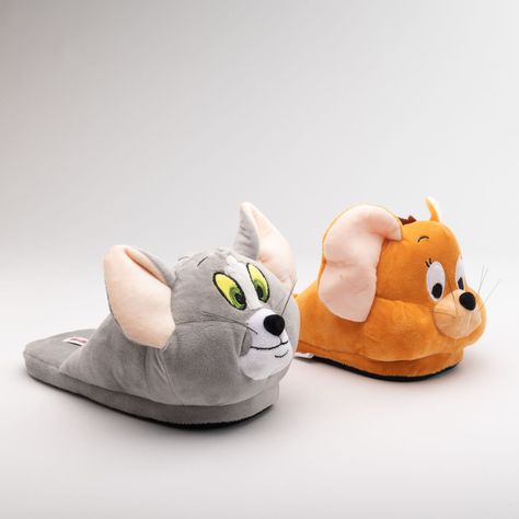 Pantufla 3D Mujer Amigos Gris Tom y Jerry-1