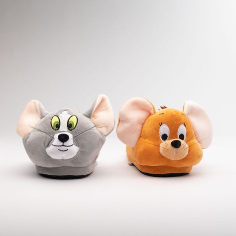 Pantufla 3D Mujer Amigos Gris Tom y Jerry-0
