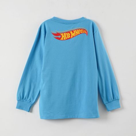 Polera Manga Larga Niño Speed Club Azul Hot Wheels-2
