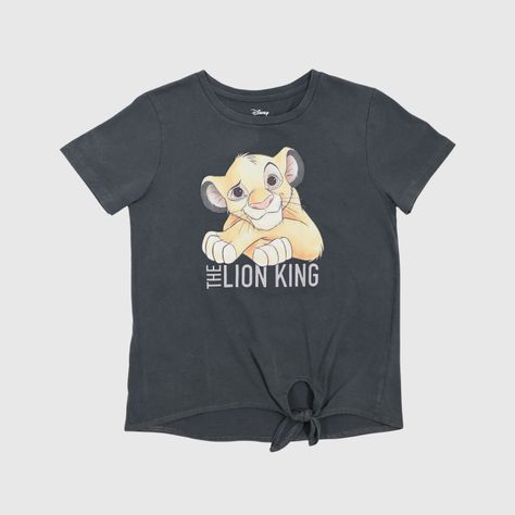 Polera Niña Rey León Travieso Gris Disney-0