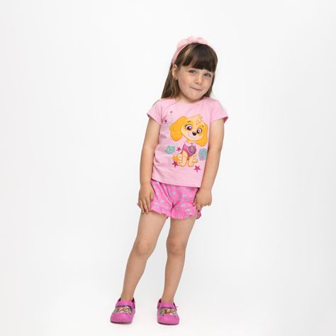 Pijama Niña Skye Cute Rosado Paw Patrol-0