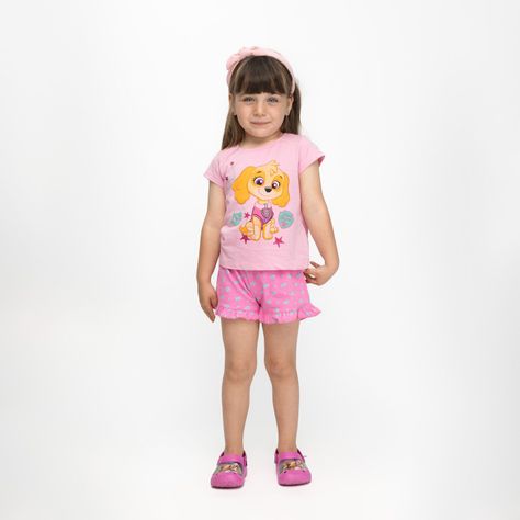 Pijama Niña Skye Cute Rosado Paw Patrol-1
