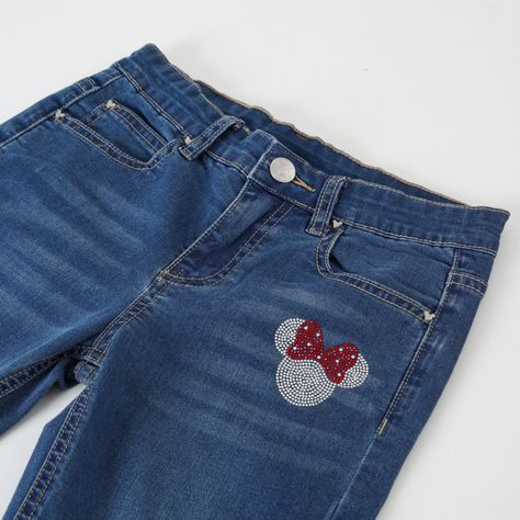Jeans Niña Minnie Logo Azul Disney-4