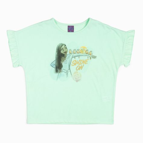 Polera Niña Shine On Wish Verde Disney-3