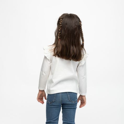 Polera Manga Larga Niña Glitter Blanco Gabby Dollhouse-2