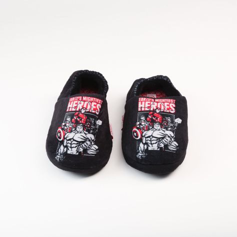 Pantufla Niño Avengers Amigos Negro Marvel-2
