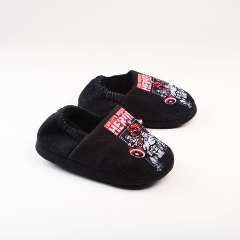 Pantufla Niño Avengers Amigos Negro Marvel-1