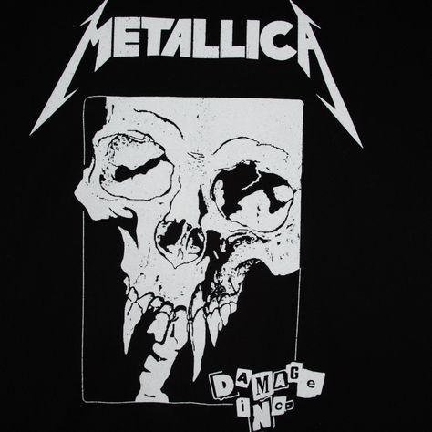 Polera Hombre Metallica Calavera Negro-1