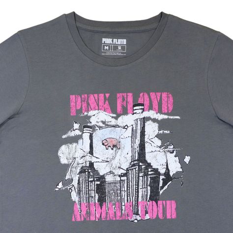 Polera Mujer Aminals Tour Gris Pink Floyd-2