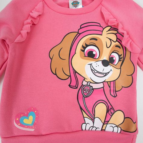 Buzo Niña Skye Helicopter Rosado Paw Patrol-2
