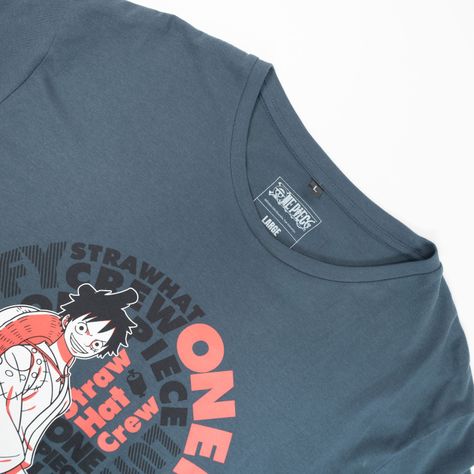 Polera Hombre One Piece Logo Azul Marino-1