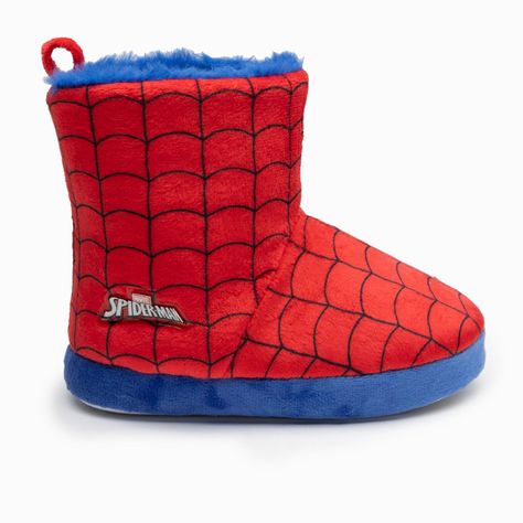 Pantufla Bota Niño Telaraña Spiderman Rojo Marvel-0