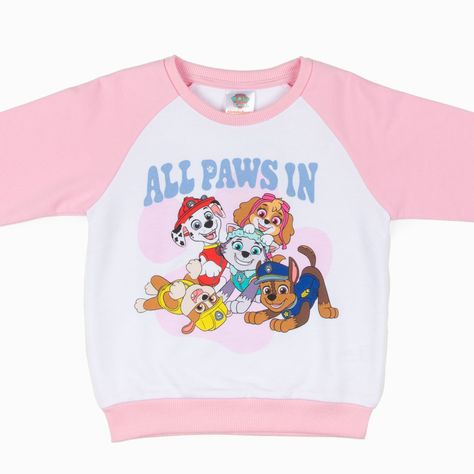 Poleron Niña Cahorros Amistad Blanco Paw Patrol-2