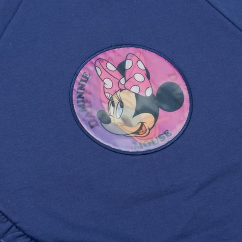 Poleron Niña Holograma Minnie Azul Disney-2