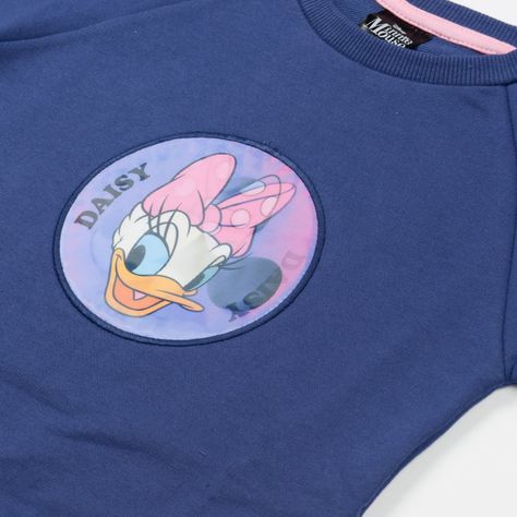 Poleron Niña Holograma Minnie Azul Disney-3