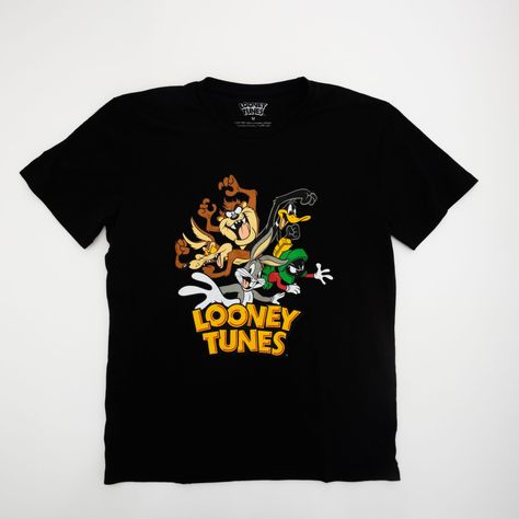 Polera Hombre Amigos Negro Looney Tunes-0