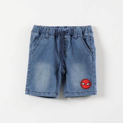 Short Niño Spiderman Denim Marvel-0