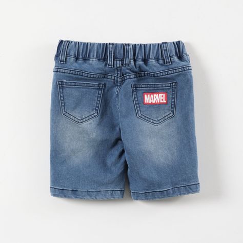 Short Niño Spiderman Denim Marvel-2