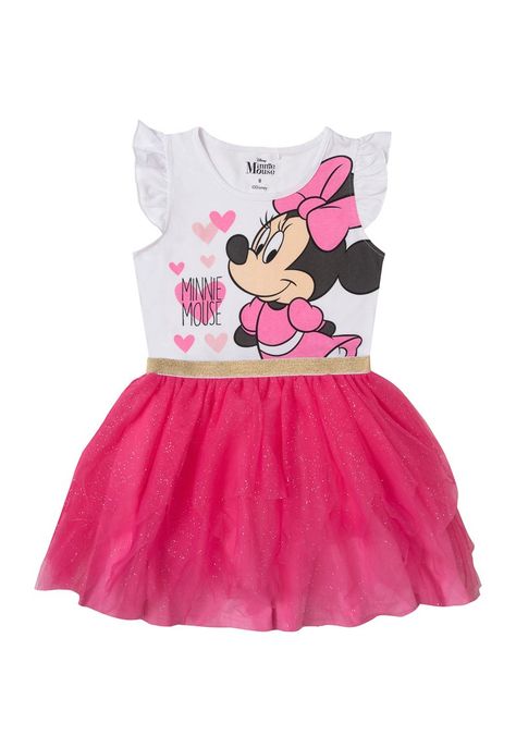 Vestido Niña Minnie Lovely Rosado Disney-0