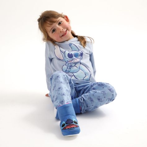 Conjunto Pijama Buzo Niña Lilo & Stitch One Celeste Disney-1