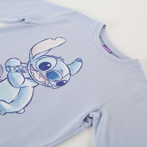 Conjunto Pijama Buzo Niña Lilo & Stitch One Celeste Disney-3