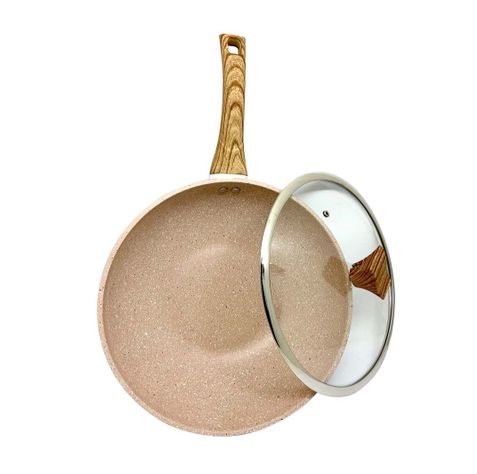 Wok con Tapa Oak Stone 30 cm-0