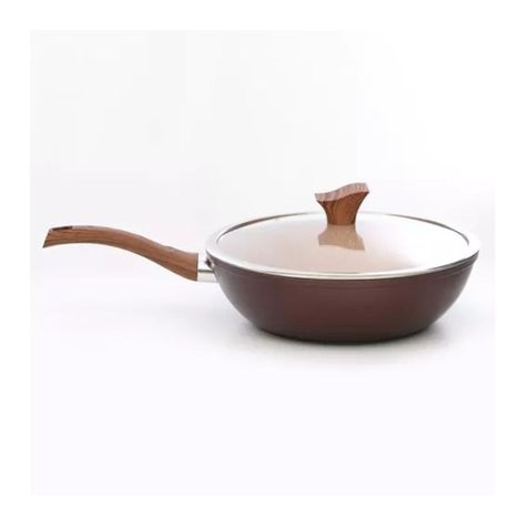 Wok con Tapa Oak Stone 30 cm-1