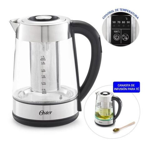 Hervidor Eléctrico Selección De Temperatura E Infusor De Té-2