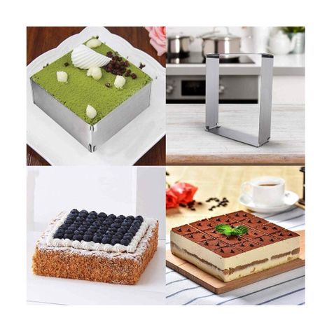 MOLDE DE ACERO INOXIDABLE RECTANGULAR PARA HORNO AJUSTABLE-2