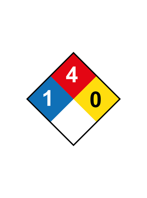 Señaletica Autoadhesiva Rombo NFPA 140-0