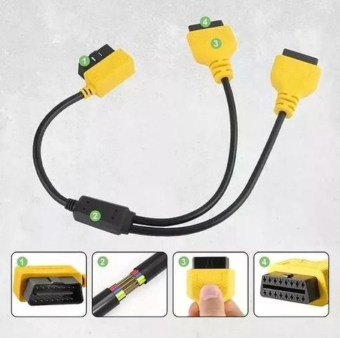 Cable Obd2 Autool 1 A 2 Splitter 50 Cm Automotriz-6