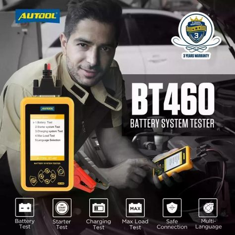 Bt460 Autool Probador De Carga Batería-1