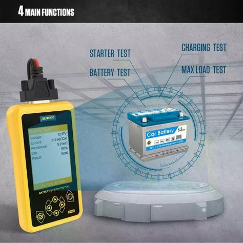 Bt460 Autool Probador De Carga Batería-4