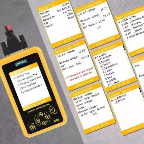 Bt460 Autool Probador De Carga Batería-5