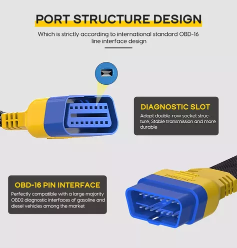 Cable de extensión OBD2 30 cm-4