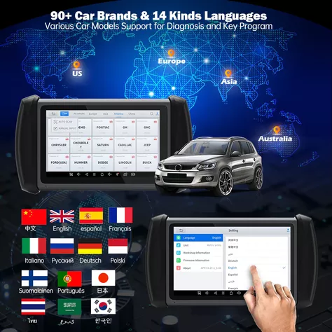 Scanner y Programador de Llaves Automotriz Ip819-4