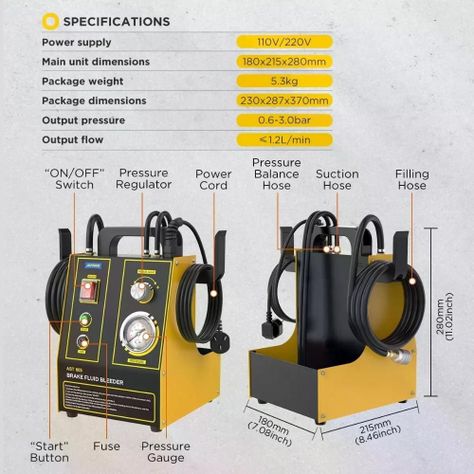 Ast605 Autool Cambiador De Aceite De Freno Automotriz-7
