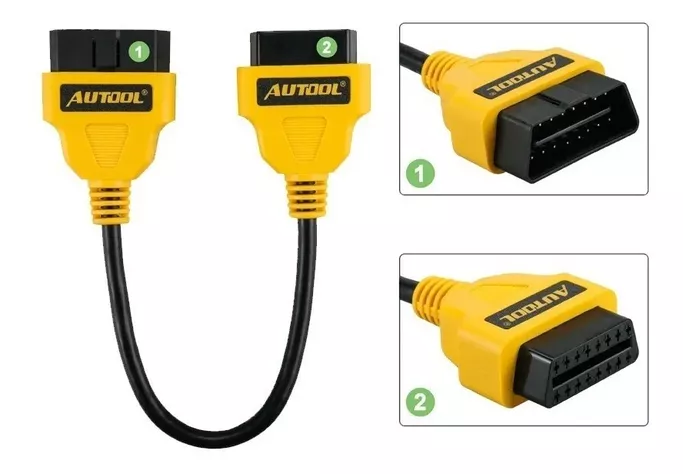 Cable de extensión OBD2 30cm 16 Pin-1