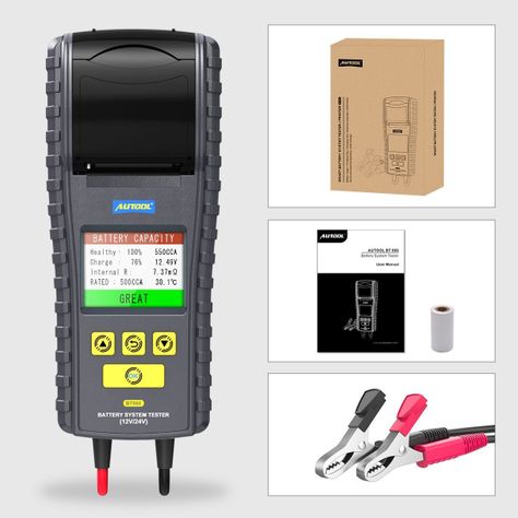 Scanner Batería Automotriz BT860 con impresora -7