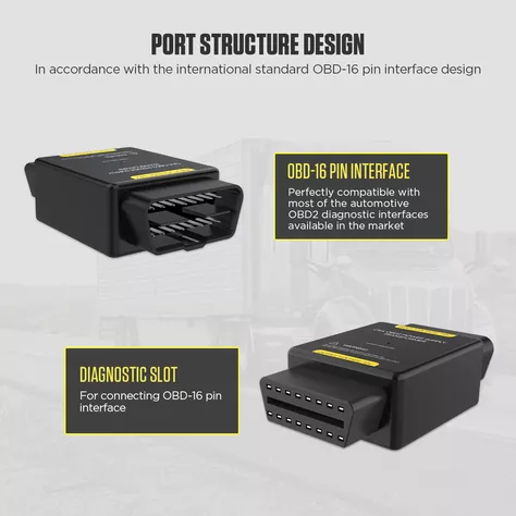 Adaptador OBD2 Fuente de alimentación de 24v a 12v-5