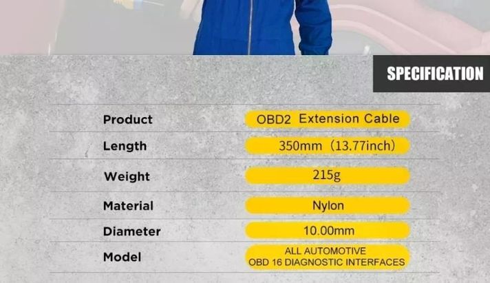 Cable Autool Adaptador Obd2 1 A 2 35 Cm-3