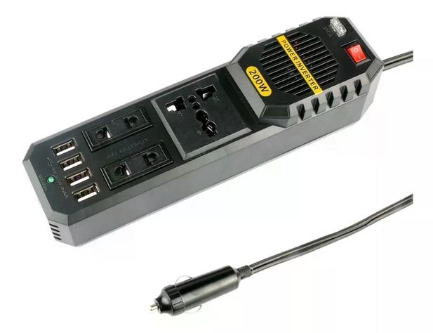 Cargador Inversor Voltaje 12v A 220v 200 Watt-0