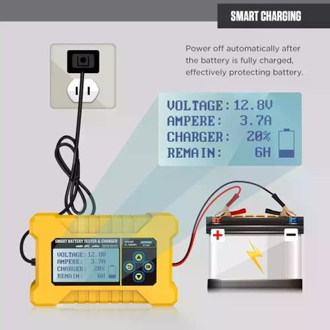 Bt380 Autool Probador Y Recarga Baterías 12v-5