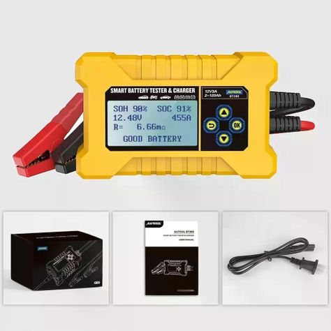 Bt380 Autool Probador Y Recarga Baterías 12v-9