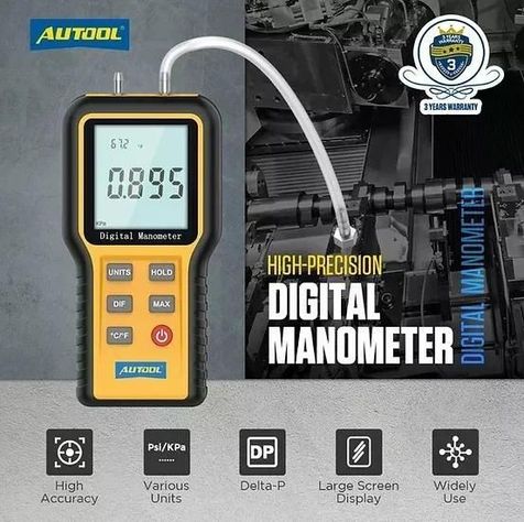 Manómetro Digital Autool Medidor Presión Gas-1