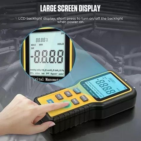 Manómetro Digital Autool Medidor Presión Gas-2