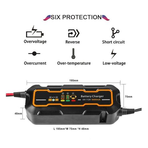 Cargador Batería BYGD 12v/6v-4