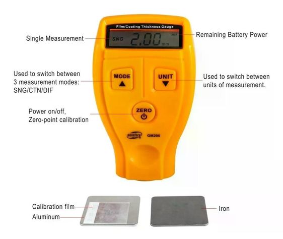 Medidor Tester De Espesor Pintura Automotriz-3